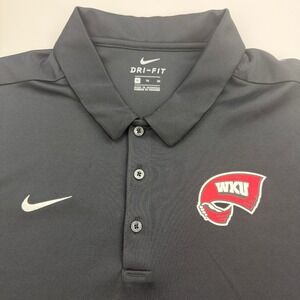 Western Kentucky Hilltoppers Shirt Mens XL Black NCAA College Nike Dri Fit Polo
